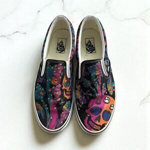 VANS Trippy Drip Psychedelic Slip On Sneakers Mens 9.5 / Women's 11